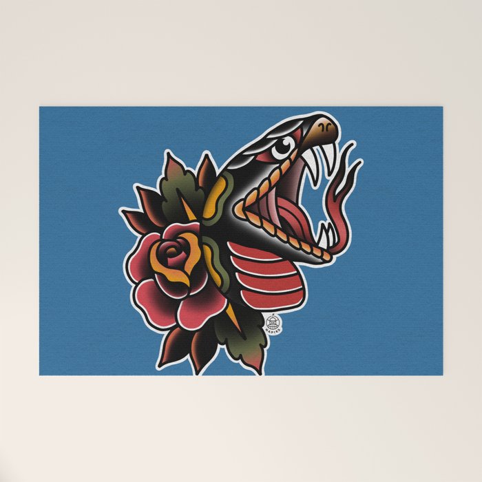 Snake Tattoo Welcome Mat Gallery Image 1