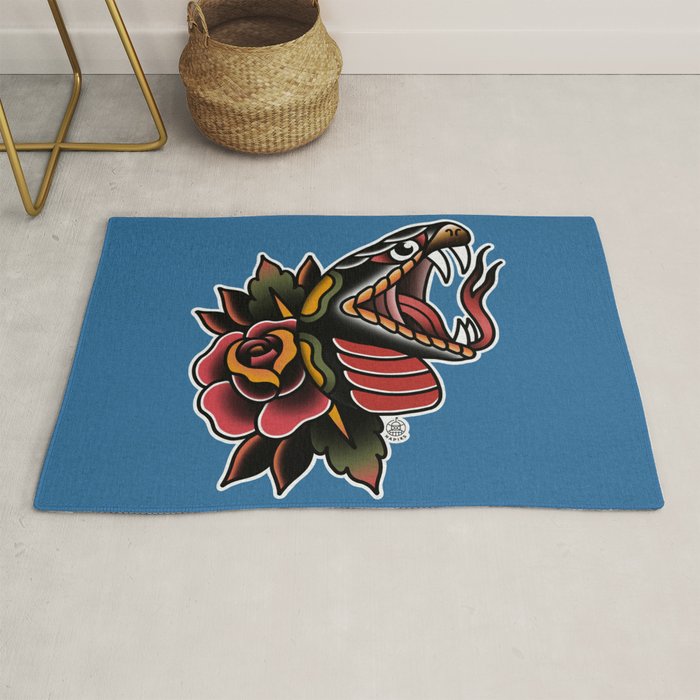 Snake Tattoo Rug Gallery Image 1