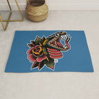 Snake Tattoo Rug Gallery Image 1