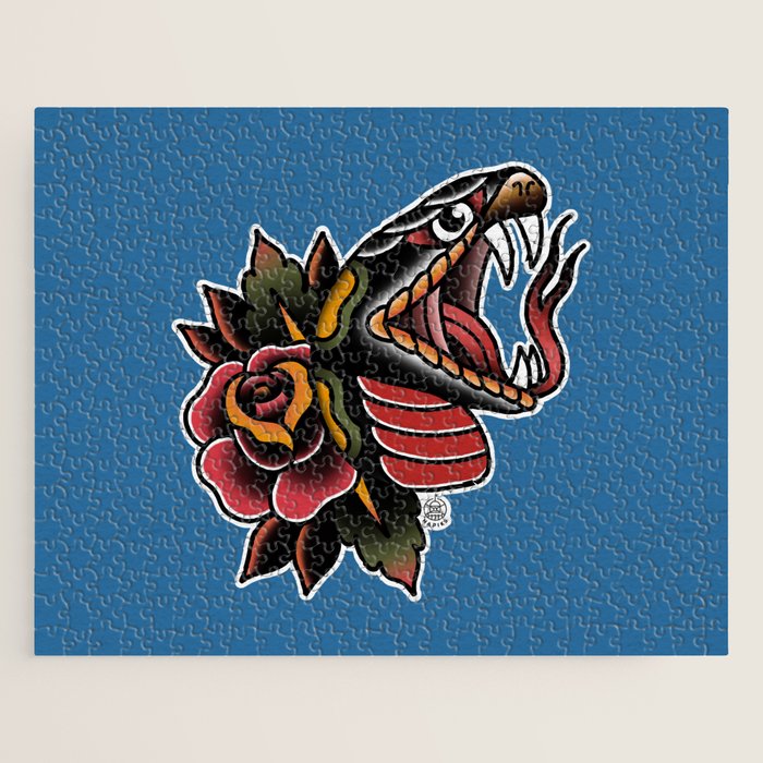 Snake Tattoo Jigsaw Puzzle Gallery Image 1