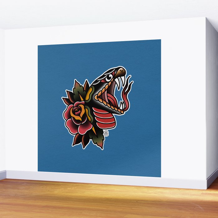 Snake Tattoo Wall Mural Gallery Image 2