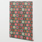 Winter Quilt Stars: Festive Mosaic in Jewel Tones Wallpaper Gallery Image 2