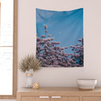 Cherry Blossom Moon Wall Tapestry Gallery Image 2