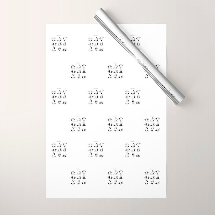 Yoga Panda II Wrapping Paper Gallery Image 1