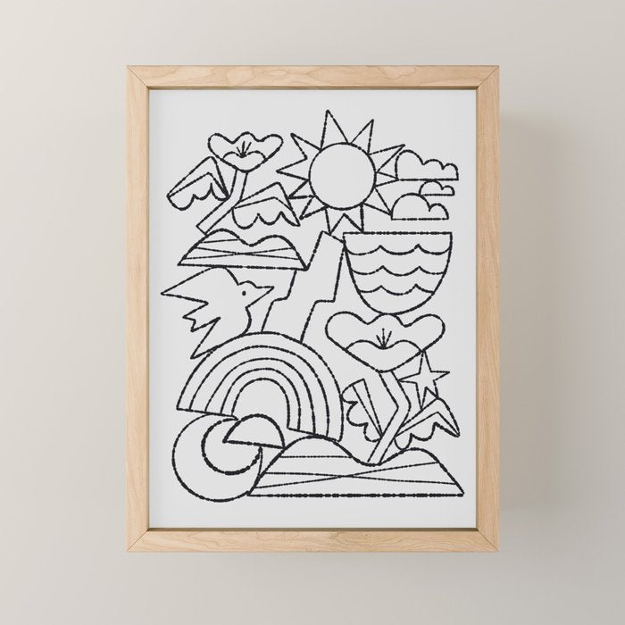 Stack No. 2 Mini Art Print Gallery Image 1