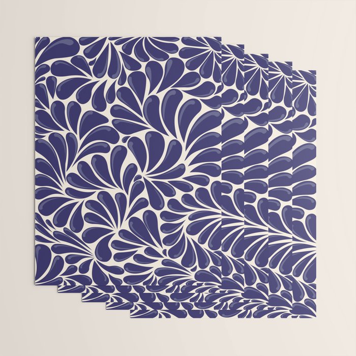 Mexican Talavera Organic Shapes by Akbaly Wrapping Paper Gallery Image 3