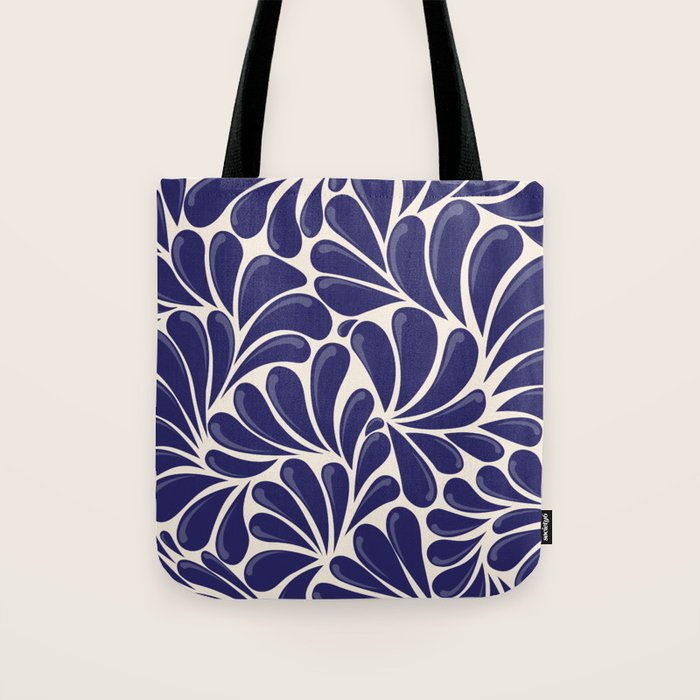 Mexican Talavera Organic Shapes by Akbaly Tote Bag Gallery Image 1