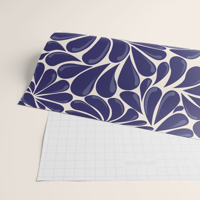 Mexican Talavera Organic Shapes by Akbaly Wrapping Paper Gallery Image 2