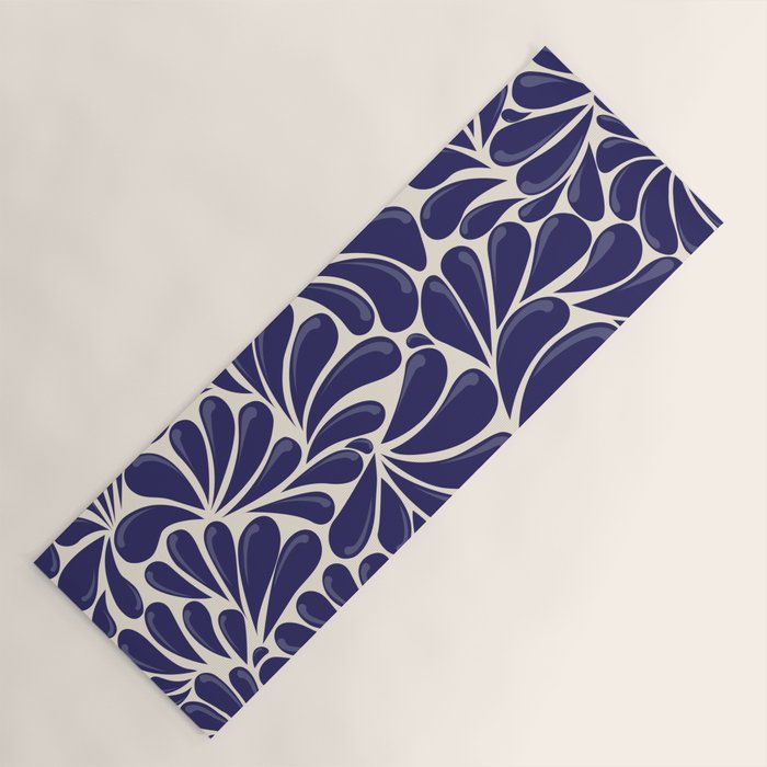 Mexican Talavera Organic Shapes by Akbaly Yoga Mat Gallery Image 1