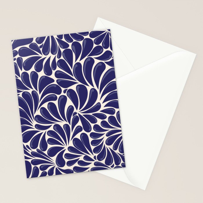 Mexican Talavera Organic Shapes by Akbaly Stationery Card Gallery Image 2