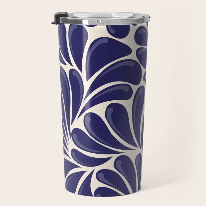 Mexican Talavera Organic Shapes by Akbaly Travel Mug Gallery Image 3