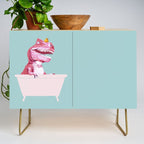 Pink T-Rex in Bathtub Credenza Gallery Image 1