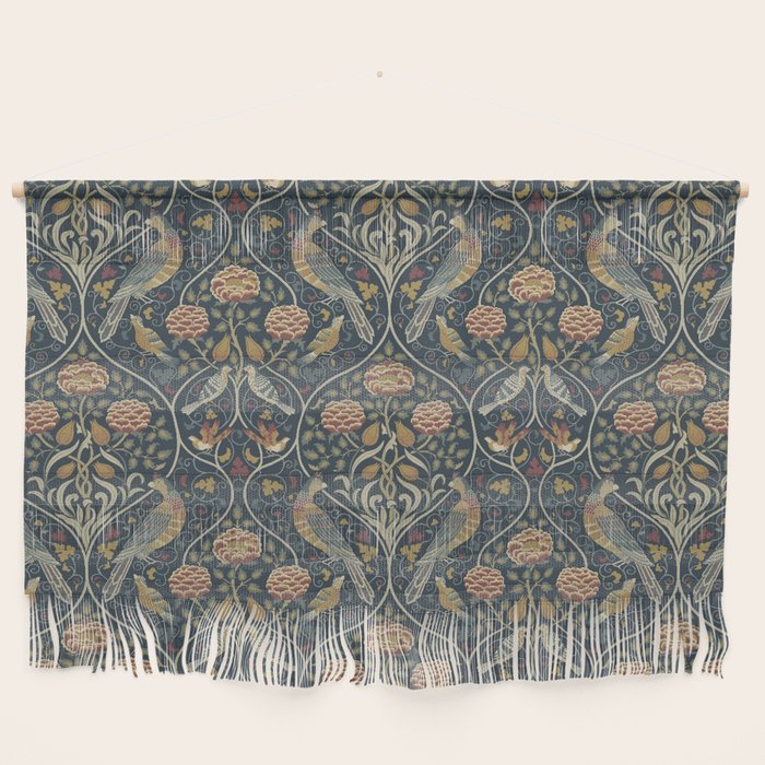 William Morris Seasons by May Melsetter Indigo Wall Hanging Gallery Image 1