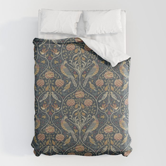 William Morris Seasons by May Melsetter Indigo Duvet Cover Gallery Image 6