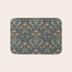 William Morris Seasons by May Melsetter Indigo Bath Mat Gallery Image 1
