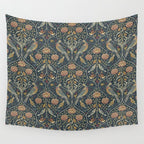 William Morris Seasons by May Melsetter Indigo Wall Tapestry Gallery Image 4