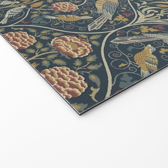 William Morris Seasons by May Melsetter Indigo Welcome Mat Gallery Image 2