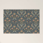 William Morris Seasons by May Melsetter Indigo Welcome Mat Gallery Image 1