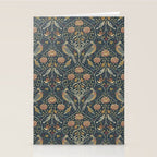 William Morris Seasons by May Melsetter Indigo Stationery Card Gallery Image 2