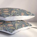 William Morris Seasons by May Melsetter Indigo Pillow Sham Gallery Image 3