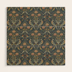 William Morris Seasons by May Melsetter Indigo Wood Wall Art Gallery Image 1