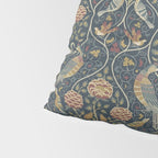 William Morris Seasons by May Melsetter Indigo Pillow Sham Gallery Image 4