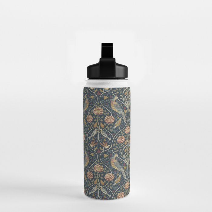 William Morris Seasons by May Melsetter Indigo Water Bottle Gallery Image 2