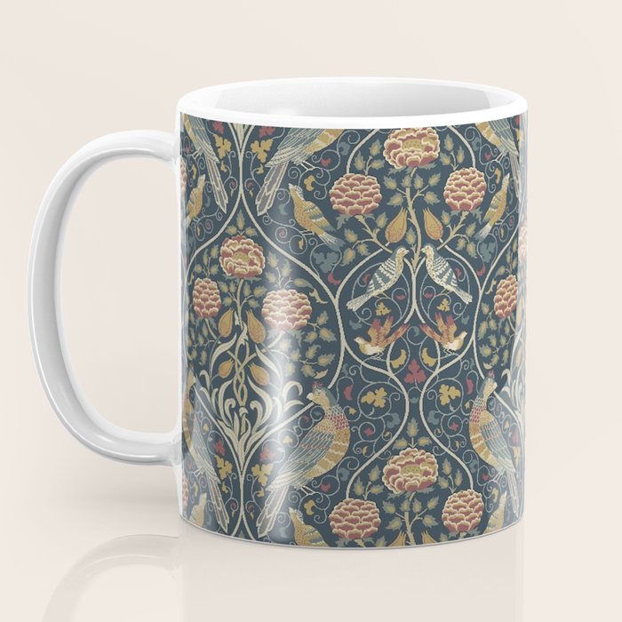 William Morris Seasons by May Melsetter Indigo Coffee Mug Gallery Image 3