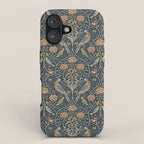 William Morris Seasons by May Melsetter Indigo iPhone Case Gallery Image 1