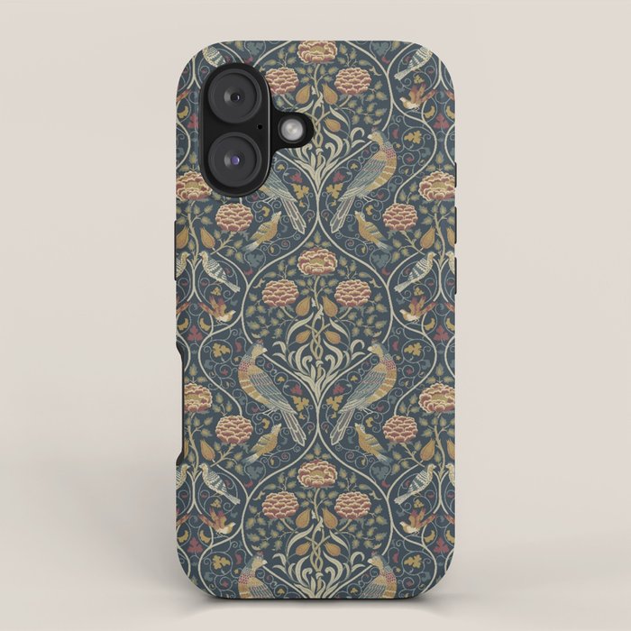 William Morris Seasons by May Melsetter Indigo iPhone Case Gallery Image 1