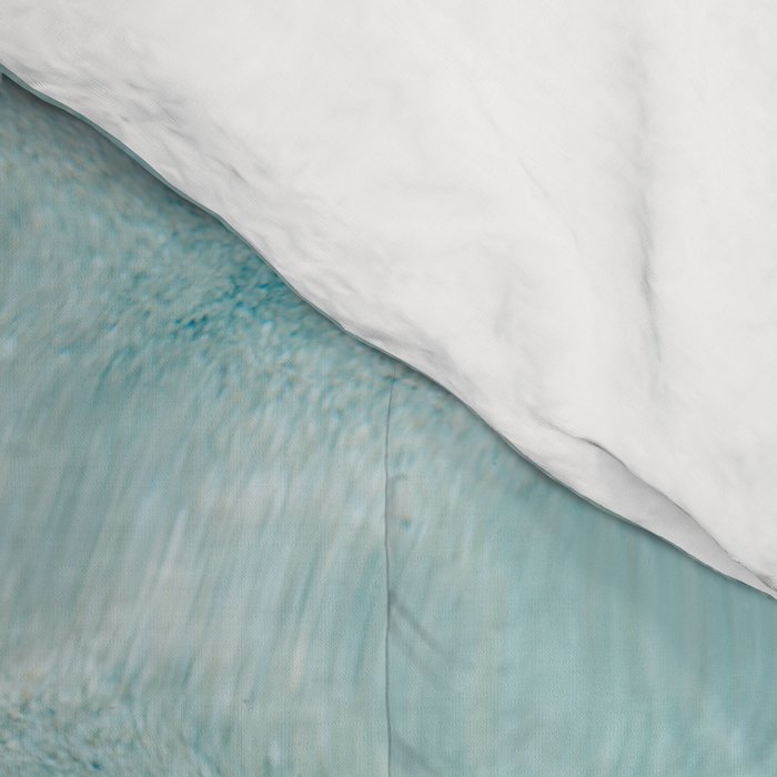 Clear blue water | Colorful ocean photography print | Turquoise sea Comforter Gallery Image 4