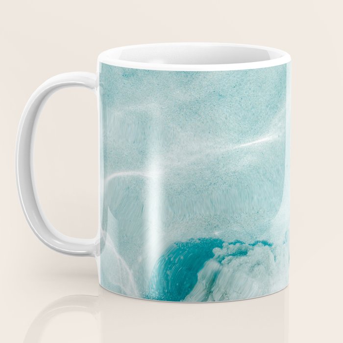 Clear blue water | Colorful ocean photography print | Turquoise sea Coffee Mug Gallery Image 3