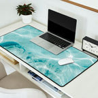 Clear blue water | Colorful ocean photography print | Turquoise sea Desk Mat Gallery Image 2