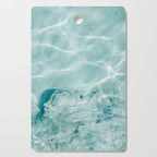 Clear blue water | Colorful ocean photography print | Turquoise sea Cutting Board Gallery Image 1