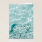 Clear blue water | Colorful ocean photography print | Turquoise sea Stationery Card Gallery Image 2