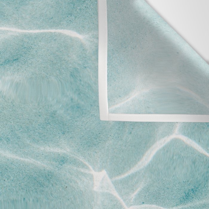 Clear blue water | Colorful ocean photography print | Turquoise sea Wall Tapestry Gallery Image 3