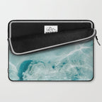 Clear blue water | Colorful ocean photography print | Turquoise sea Laptop Sleeve Gallery Image 2
