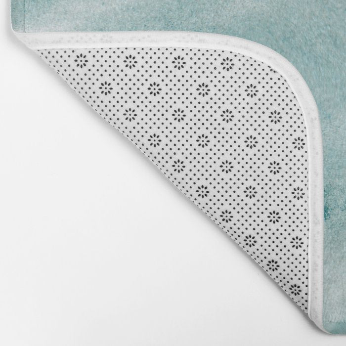 Clear blue water | Colorful ocean photography print | Turquoise sea Bath Mat Gallery Image 2