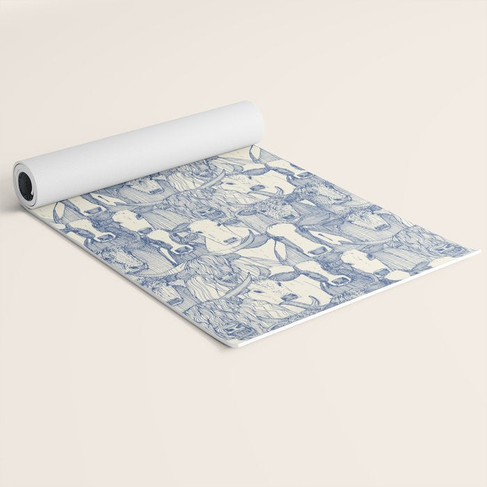 just cattle classic blue pearl Yoga Mat Gallery Image 2