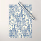 just cattle classic blue pearl Wrapping Paper Gallery Image 1