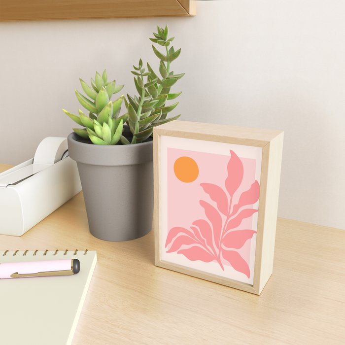 Sunny Pink Garden Mini Art Print Gallery Image 2