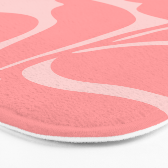 Sunny Pink Garden Bath Mat Gallery Image 3
