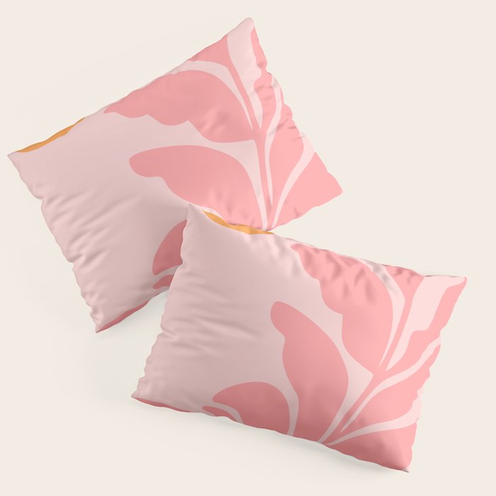 Sunny Pink Garden Pillow Sham Gallery Image 3