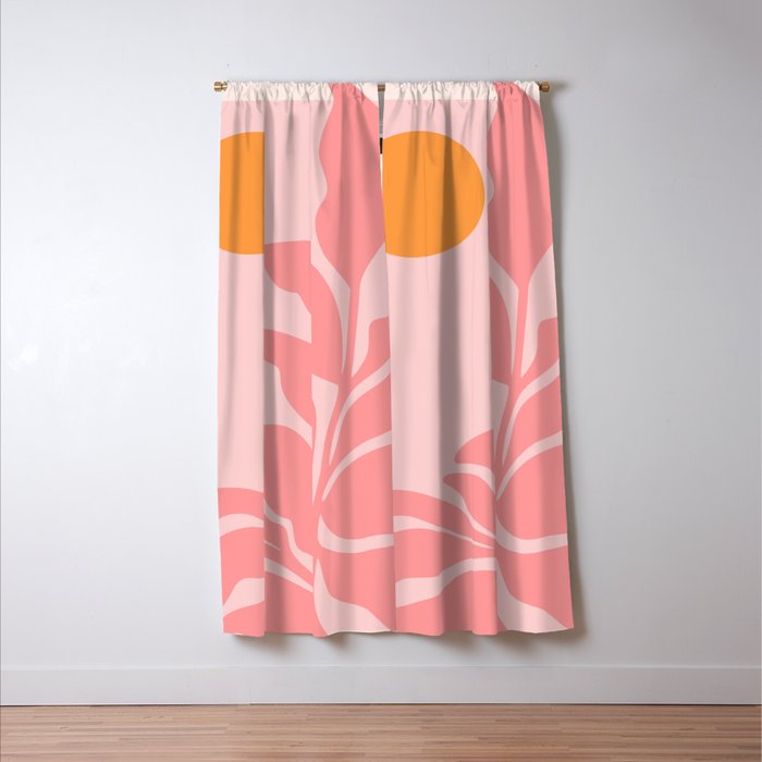 Sunny Pink Garden Window Curtain Gallery Image 3