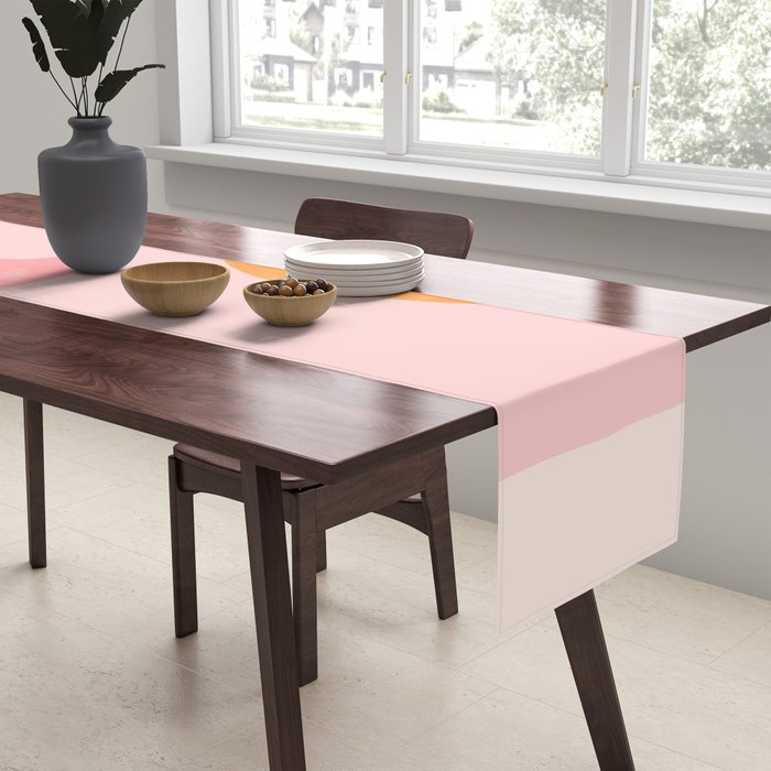 Sunny Pink Garden Table Runner Gallery Image 2
