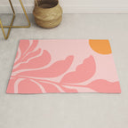 Sunny Pink Garden Rug Gallery Image 1