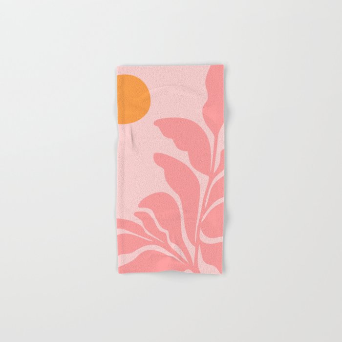 Sunny Pink Garden Bath Towel Gallery Image 1