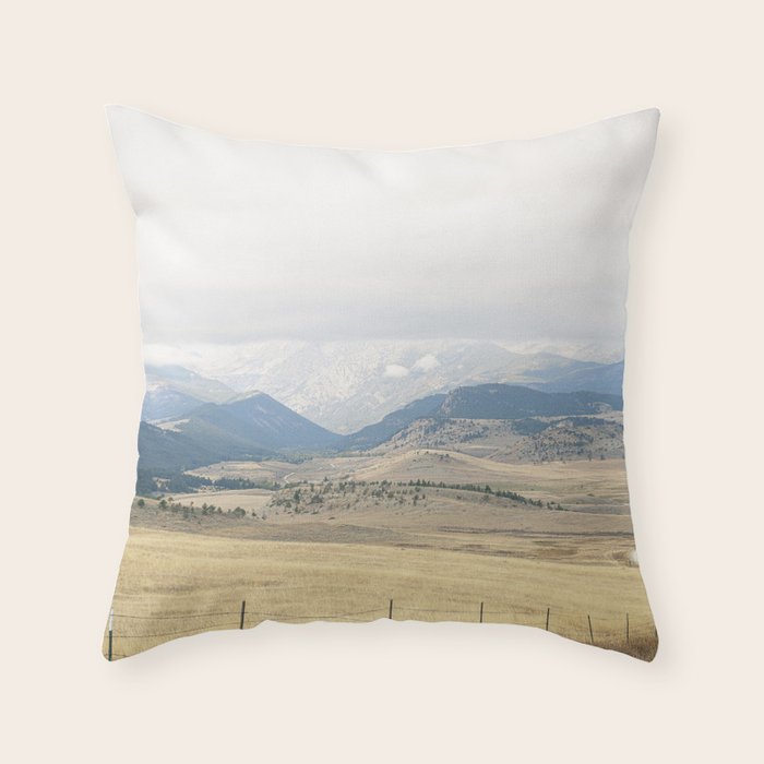 Montana Blues | Montana Landscape Photography | Western Landscape Throw Pillow Gallery Image 6