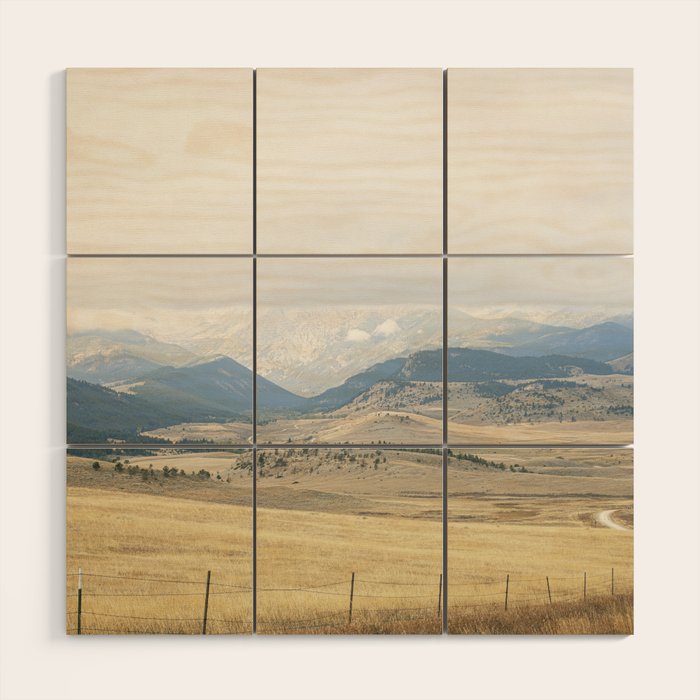 Montana Blues | Montana Landscape Photography | Western Landscape Wood Wall Art Gallery Image 1