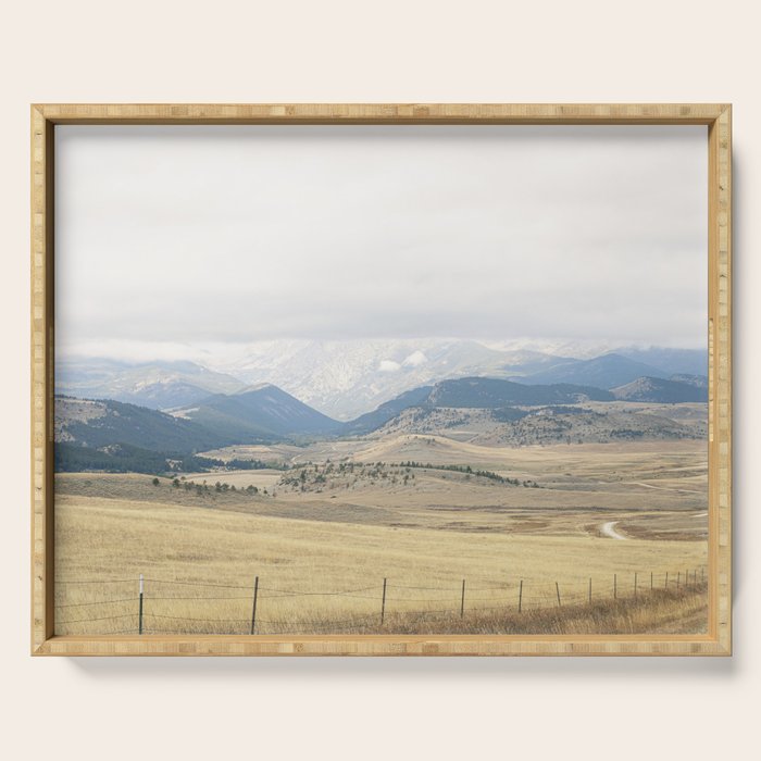 Montana Blues | Montana Landscape Photography | Western Landscape Serving Tray Gallery Image 1